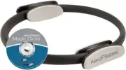 AeroPilates Magic Circle Pilates Ring with Workout DVD for Mat & Reformer...