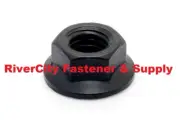 (50) 3/4-10 Hex Flange Nut Grade 8 Plain black finish 3/4x10 Nuts 3/4 x 10