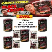 10X Ghost Pepper Mr.Potato Spicy Black Chips Challenge Very Hottest Snack Halal