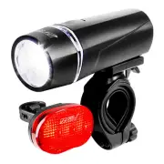 Bicycle Light Set Super Bright 5 LED Headlight, 3 LED Taillight, Quick-Releas...