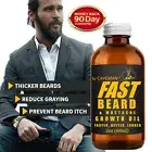Caveman Premium Growth Beard Oil 2 Oz (60ml) | FAST BEARD Growth - Hair REPAIR