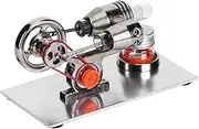 Mini Stirling Engine, Hot Air Stirling Engine Generator, Engine Model Educational Tool, Steam Engine Play Sets for Best Gift Option, Lab Teaching