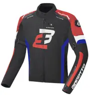 Bogotto GPX waterproof Motorcycle Textile Jacket, black-red-blue, Size XS for Men Black Red Blue