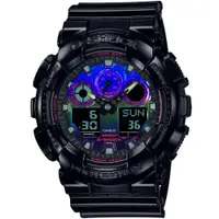 在飛比找PChome24h購物優惠-【CASIO 卡西歐】G-SHOCK 嘻哈電音雙顯樹脂腕錶/