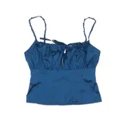 NWT Opening Ceremony NAVY STRETCHY BABY RUCHED TOP Size 4 $175