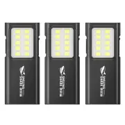 Smiling Shark TIP065 Mini Rechargeable Worklight,COB Floodlight Pocket Flashlight,with Clip Design,for Outdoor Running,