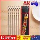 6Pcs Kabob Skewers Stainless Steel Barbecue Flat Skewers Kitchen Accessories AU