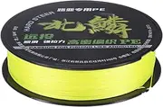uxcell Braided Fishing Line, 164 Yards 0.28mm Dia Abrasion Resistant Colored Fishing Line for Saltwater/Freshwater/Ice Fishing, 8 Strand Super Strong Zero Stretch [Yellow]