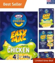 Mac and Cheese Cheesy Chicken Flavour Pasta Easy Microwaveable Macaroni Insta...