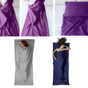 Single Sleeping Bag Liner Hostel Travel Sheet Sleep Sack Camping Ultralight