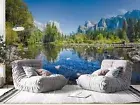 3D Forest Stream Wallpaper Wall Mural Removable Self-adhesive 1695