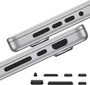 7 pcs MacBook Pro Dust Plugs Cover for MacBook Pro 14/16 inch 2023-2021 Released Model A2779/A2442/A2780/A2485, Dust Plug for HDMI, SD, Charger Port, Headphone (MacBook Pro Dust Plugs)