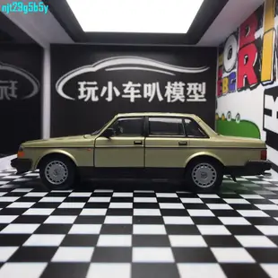 #爆品下殺#威利1:24沃爾沃 VOLVO 240 GL轎車合金汽車模型成品玩具