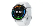 Garmin Venu 3 Smart Sports Watch (Silver with Whitestone Band, 45mm)