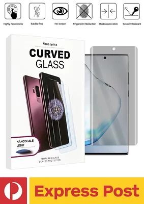 Samsung Galaxy Note 10+ (Plus) PRIVACY Screen Protector Tempered Glass - UV GLUE