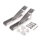 2pieces Bracket Microwave Oven Stretch Foldable Rack Shelf