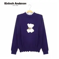 在飛比找momo購物網優惠-【Kinloch Anderson】小熊微高領針織長袖上衣 