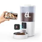 6L Automatic Cat Feeder with 1080P APP Two-Way Audio 5G WiFi，App Control,