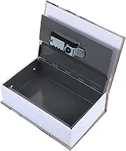 FIXOSHEE Creative Book Shaped Piggy Bank Safe Box Decorative Coin Holder for Cash Safe Storage Realistic Book Design for Home Office Use