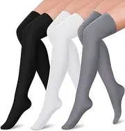 [SunFeeling] Compression Socks for Women and Men(1/3/5/6 Pairs)-Best for Running,Nursing,Circulation,Recovery & Travel