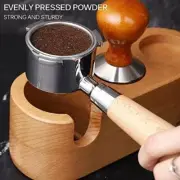 Coffee Filter Tamper Holder Wooden Espresso Tamper Mat Stand Tamper Station