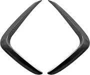 STIDPFZX Car Front Bumper Lip Spoiler Fog Light Frames Cover Trim Grille Compatible for BMW X3 X4 G01 G02 M Sport 2018-2023+ Body Kits Gloss Black(Carbon Look 18-21)