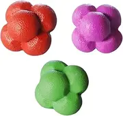 LOORGVEL 3Pcs Hexagonal Reaction Balls for Fitness and Agility Training Exercise Balls for Hand Eye Coordination Sports Performance and Dog Play
