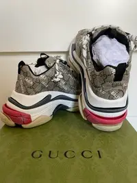 在飛比找Yahoo!奇摩拍賣優惠-gucci balenciaga Triple S聯名 尺寸