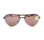 Costa Del Mar Helo Sunglasses Matte Black/Copper Silver Mirror 580Plastic