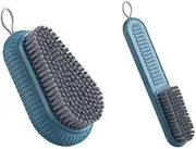 Naisfei 2 PCS Heavy Duty Nail Brush for Cleaning Fingernails, Nail Brush for Cleaning Fingernails Two Sided Hand Fingernail Scrub Brush Soft Stiff Bristles Nails Toes Scrubber