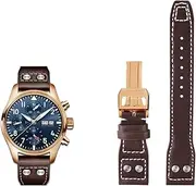 [KAVJU] 21mm 22mm Genuine Leather Watch Band For IWC Big Pilot Flamethrower Little Prince Mark Strap Willow Nail Bracelet