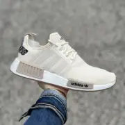 Adidas Original NMD_R1 Women's Size 11 Athletic Shoe Ivory Sneaker Footwear #777