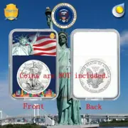 10 X Coin Slab Display Holder Storage 40mm for AMERICAN SILVER EAGLE 1 oz Coin