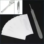 10pcs No.10 Sealed Sterile Scalpel Blades With Handle 3 Surgical 10# Craft DIY