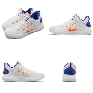 【NIKE 耐吉】籃球鞋 HyperDunk X Low EP 男鞋 白 藍橘 耐磨 包覆 低筒 運動鞋(FB7163-181)