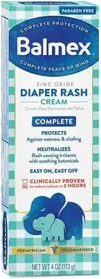 Balmex Zinc Oxide Diaper Rash Cream 4 oz.