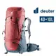 deuter 德國 AirContact lite 40+10L 淺灰 男款登山背包 VARI快速系統 3340321