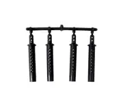 Adjustable Body posts extensions for 1:10 RC cars, trucks & crawlers - BLACK