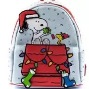 Loungefly Peanuts Gift Giving Snoopy & Woodstock Mini-Backpack New With Tags