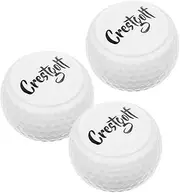 3pcs Flat Golf Balls for Putting Practice Soft Design Enhanced Stability and Trajectory Golf Training Aid for All Skill Levels Backyard and Driving Range