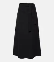 [Toteme] Toteme Cotton midi skirt AU 8 black