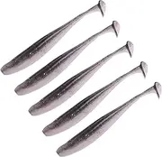 BESPORTBLE 5Pcs Fishing Baits Soft Plastic High Toughness Durable Freshwater Supplies for Bass Trout Catfish for Fishing Enthusiasts