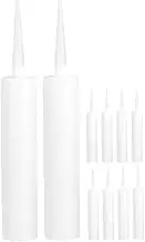 Mipcase 10Pcs Portable Refillable Caulk Tubes Empty Sealant Tubes for DIY Projects for Floor Tiles Repairs and Custom Colors Lightweight and Compatible with Sealants