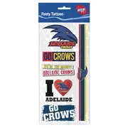 Adelaide Crows AFL Temporary TATTOO Sheet