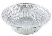 5 3/4" Deep Aluminum Foil Chicken Meat/Pot Pie Pan 50/Pk -Disposable Baking