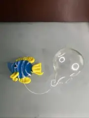 Floating Hand Fused Glass Mini Fish