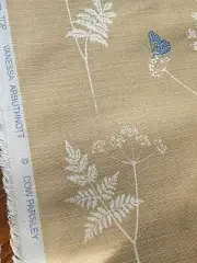 Vanessa Arbuthnott “Cow Parsley” - High End Decorator Linen Print Fabric WW191