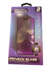 Privacy Glass Screen Protectors iPhone 15 Plus , 15 Pro Max, 14 Pro Max