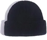 [YC-GREHUN] Men's Hats, Women's Hats, Winter Warm Hats Winter Knit Hats Snow Hats, Ski Socks Cuffed Hats for Cold Weather（Black）