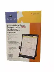 Sparco Adjustable Letter/ Legal Document Holder Stand Black 38951